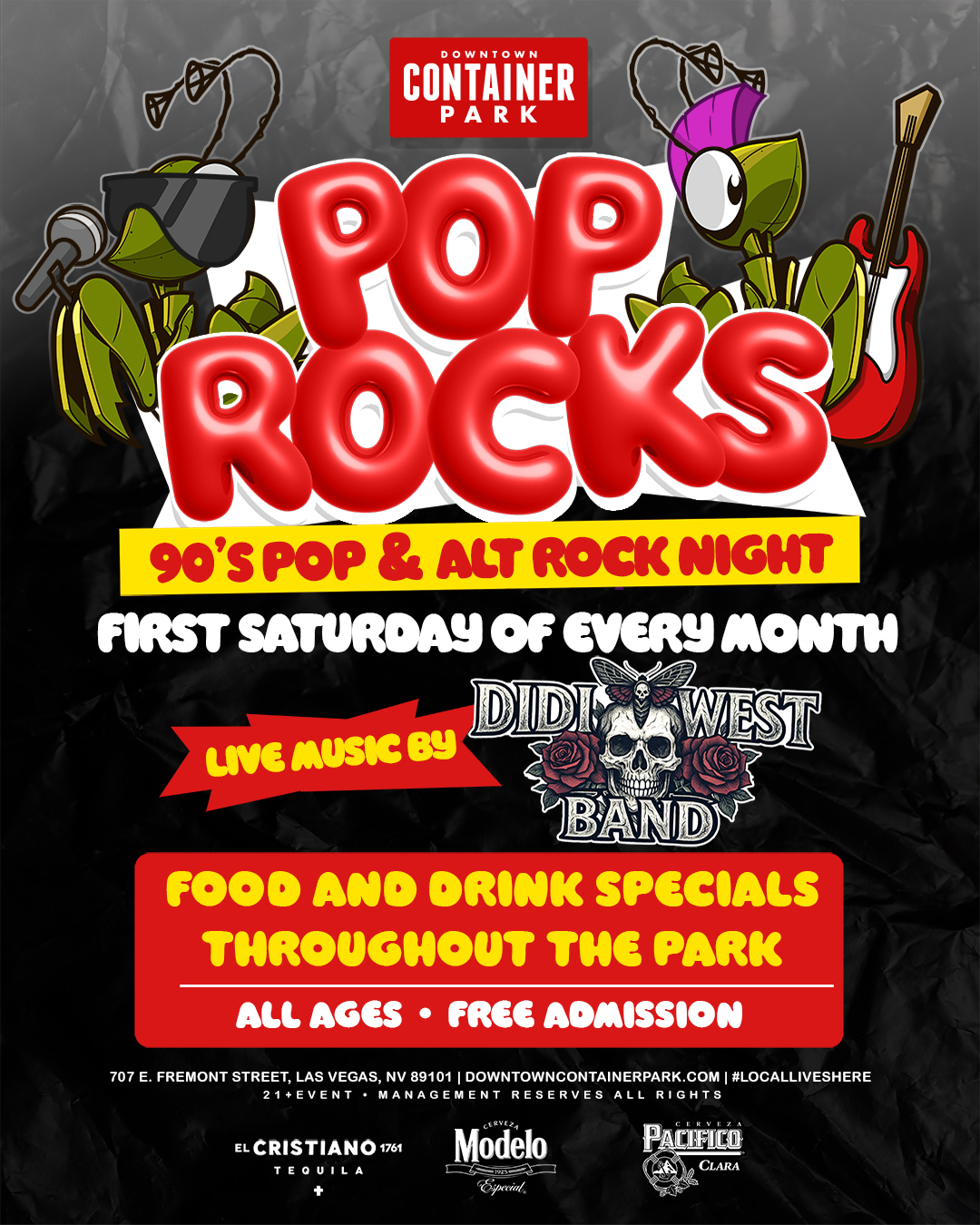POP ROCKS 90'S POP ROCK & ALT ROCK NIGHT - Downtown Container Park